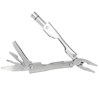 Multipurpose Vise Mini Multitool Pocket Folding Pliers Cable Cutter Crimping Tool Multifunctional Survival Cutter LED Flashlight
Multipurpose Vise Mini Multitool Pocket Folding Pliers Cable Cutter Crimping Tool Multifunctional Survival Cutter LED Flashlight