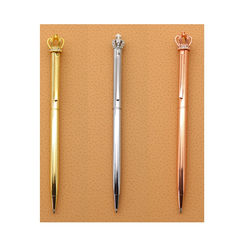 1pc Creative Exquisite Crown With Diamond Distinguished Ballpoint Pen Metal Roller Ballpoint Pen Learning Office Stationery
1pc Creative Exquisite Crown With Diamond Distinguished Ballpoint Pen Metal Roller Ballpoint Pen Learning Office Stationery