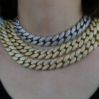 2 Colors Iced Out Hip Hop Cuban Chain Link Necklace Paved White Cz Dainty Jewelry For Women Wedding Gift 2020
2 Colors Iced Out Hip Hop Cuban Chain Link Necklace Paved White Cz Dainty Jewelry For Women Wedding Gift 2020