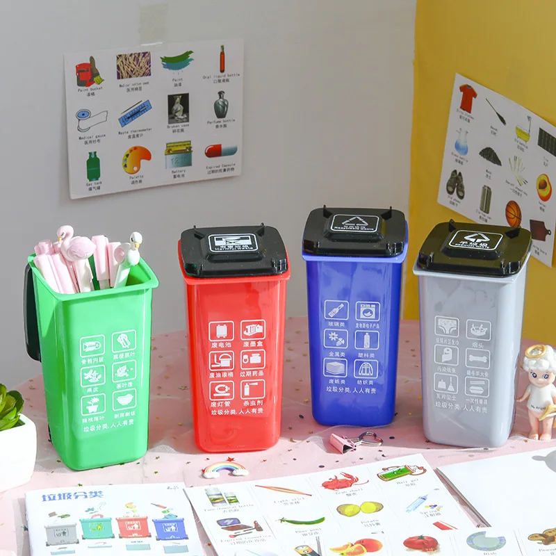 Lovely Simulation Garbage Can Rubbish Waste Sorting Recycling Creative Gift Pen Pencil Container Desktop Storage Toy Stationery
Lovely Simulation Garbage Can Rubbish Waste Sorting Recycling Creative Gift Pen Pencil Container Desktop Storage Toy Stationery