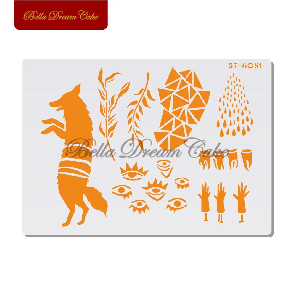 Animals Wolf Design Cake Stencil Wall Stencils for Painting Home Decor DIY Scrapbooking Drawing Stencil Template Cake Tools
Animals Wolf Design Cake Stencil Wall Stencils for Painting Home Decor DIY Scrapbooking Drawing Stencil Template Cake Tools