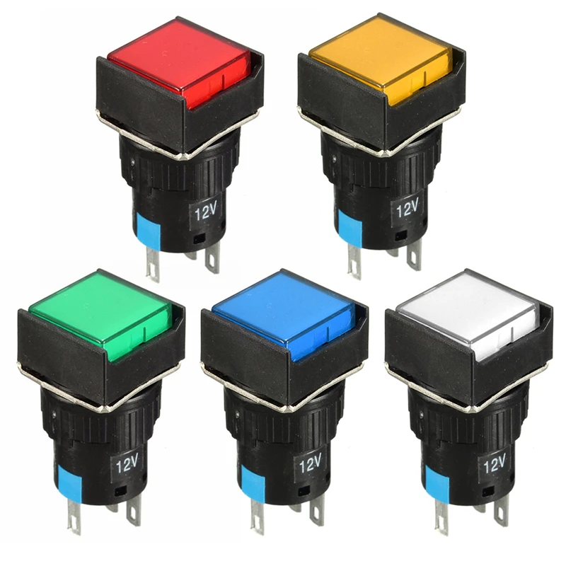 Universal DC 12V 3A Five-Pin Aperture 16mm Square Control Panel With LED Lights Automatic Lock Car Switch Button Car Accessories
Universal DC 12V 3A Five-Pin Aperture 16mm Square Control Panel With LED Lights Automatic Lock Car Switch Button Car Accessories