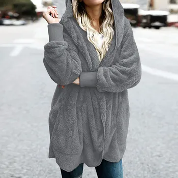 Cardigans Women Autumn Long Sleeve Oversize Hooded Fur Winter Casual Loose Coverup Tops Coat Cardigan Female Knitting Sweaters
Cardigans Women Autumn Long Sleeve Oversize Hooded Fur Winter Casual Loose Coverup Tops Coat Cardigan Female Knitting Sweaters
