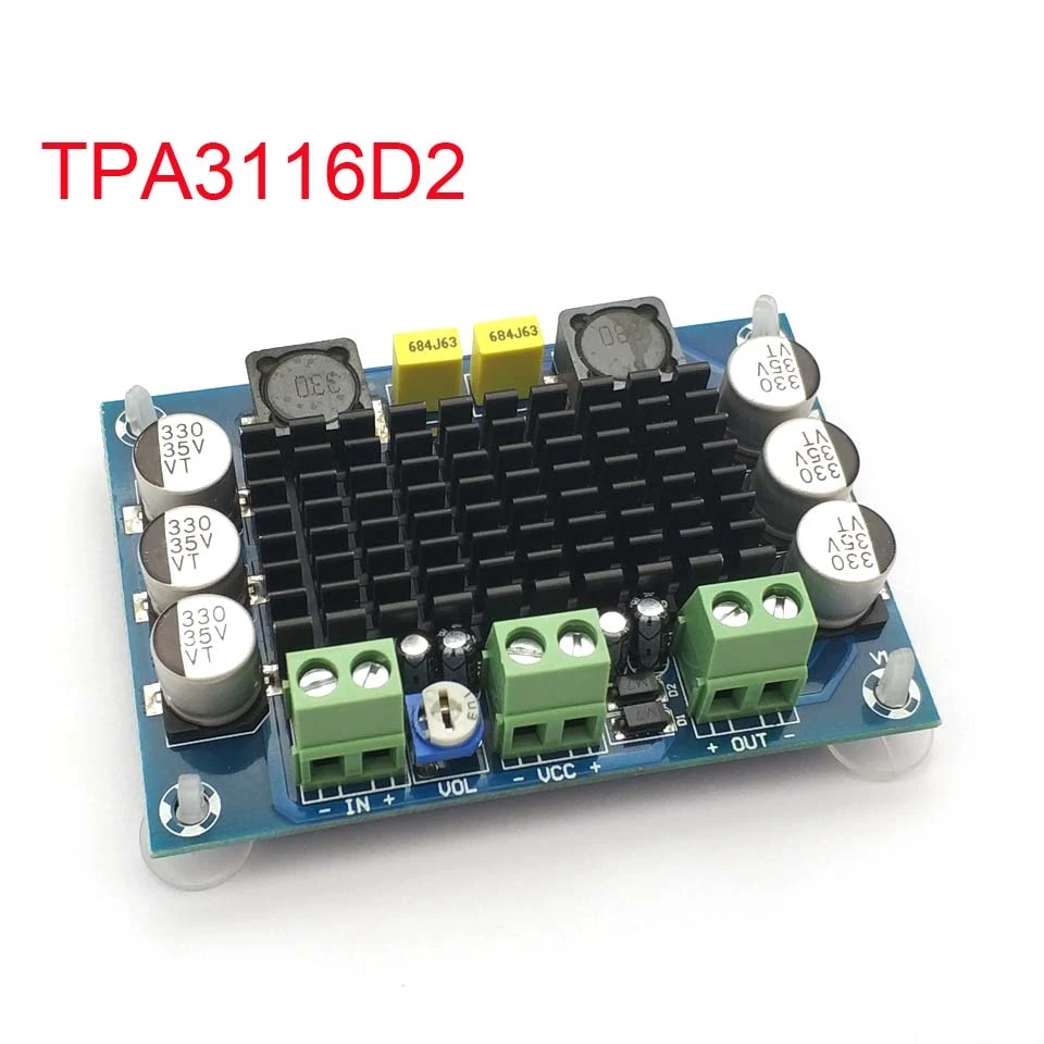 XH-M542 DC 12-26V 100W TPA3116DA Mono Channel Digital Power Audio Amplifier TPA3116D2 Board
XH-M542 DC 12-26V 100W TPA3116DA Mono Channel Digital Power Audio Amplifier TPA3116D2 Board