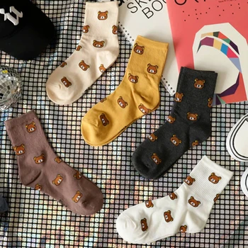 2019 New Cute Kawai Cartoon Women Combed Cotton Socks Women Funny Bear Lovely Animal Pattern Casual short Sock
2019 New Cute Kawai Cartoon Women Combed Cotton Socks Women Funny Bear Lovely Animal Pattern Casual short Sock