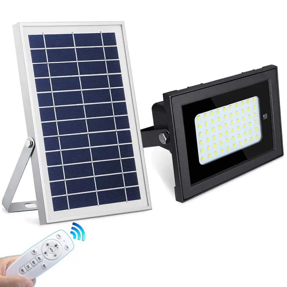 Solar Flood Lights Outdoor - Waterproof 60 LED Spotlights with Remote Control Dusk to Dawn Light for Landscape Garden Garage
Solar Flood Lights Outdoor - Waterproof 60 LED Spotlights with Remote Control Dusk to Dawn Light for Landscape Garden Garage