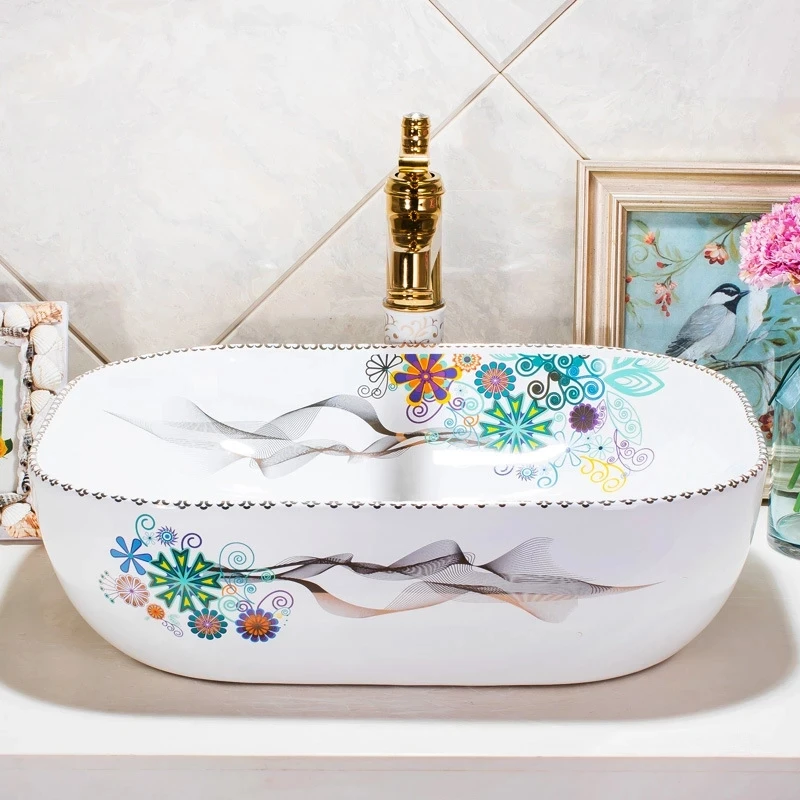 Art Ceramic Sink Washbasin Glaze Spraying Luxury Lavatory Bathroom Countertop Basin Toilet Sink Mixed Faucet Shampoo Basin
Art Ceramic Sink Washbasin Glaze Spraying Luxury Lavatory Bathroom Countertop Basin Toilet Sink Mixed Faucet Shampoo Basin