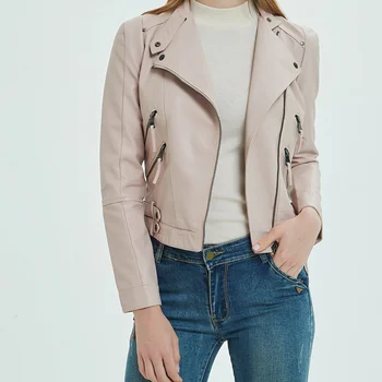 Autumn Women's Fashion PU Leather Jacket Black Casual Warm Motorcycle Short Slim Ladies Jackets 2019 Spring Zipper Female Jacket
Autumn Women's Fashion PU Leather Jacket Black Casual Warm Motorcycle Short Slim Ladies Jackets 2019 Spring Zipper Female Jacket