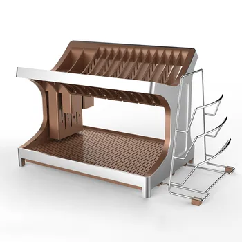 Dish Rack Storage And Putting Rack Chopsticks Knife Multifunctional Kitchen Table Top Storage Rack 2-layer Dish Drying Rack Drai
Dish Rack Storage And Putting Rack Chopsticks Knife Multifunctional Kitchen Table Top Storage Rack 2-layer Dish Drying Rack Drai