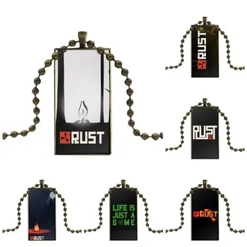 For Unisex Gift Rust Game Glass Pendant Necklace Handmade Half Pendant Rectangle Necklace 
For Unisex Gift Rust Game Glass Pendant Necklace Handmade Half Pendant Rectangle Necklace