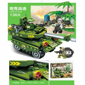 Compatible GSBAN Citys military tanks chariot sets WW II Front Line Building Blocks Small Army Figure Friend toys for children
Compatible GSBAN Citys military tanks chariot sets WW II Front Line Building Blocks Small Army Figure Friend toys for children