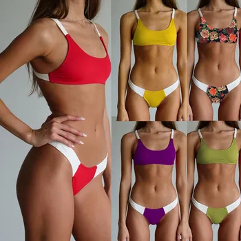 Hot Sales Women Patchwork Lengerie Push Up Padded Split Underwear Set Wire Free Sports Tankinis High Quality Femme Traje de baño
Hot Sales Women Patchwork Lengerie Push Up Padded Split Underwear Set Wire Free Sports Tankinis High Quality Femme Traje de baño