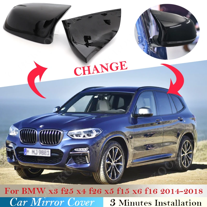 Для BMW F25 X3 F26 X4 F15 X5 F16 X6 2014 ~ 2018 Автомобильная крышка для бокового зеркала заднего вида черная сменная крышка автомобильные аксессуары 2015
Для BMW F25 X3 F26 X4 F15 X5 F16 X6 2014 ~ 2018 Автомобильная крышка для бокового зеркала заднего вида черная сменная крышка автомобильные аксессуары 2015
