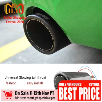 Universal Carbon Fiber Light-emitting Tip Pipe With High Temperature Resistant LED Lamp Refitting Modified Single Outlet Exhaust
Universal Carbon Fiber Light-emitting Tip Pipe With High Temperature Resistant LED Lamp Refitting Modified Single Outlet Exhaust