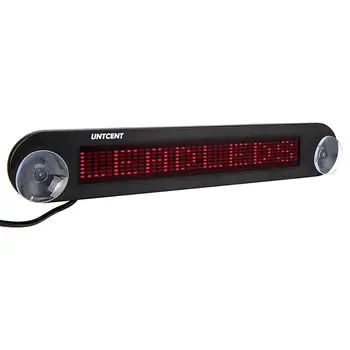 UNTCENT 12V Car Red LED Programmable Message Sign Scrolling Display Board with remote control car led display
UNTCENT 12V Car Red LED Programmable Message Sign Scrolling Display Board with remote control car led display