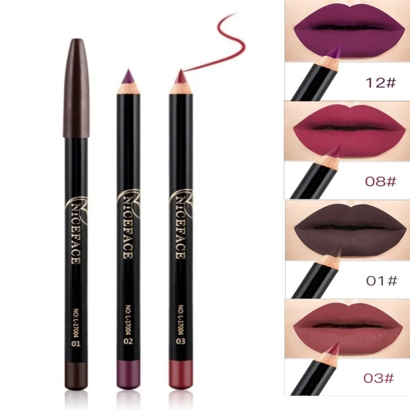 12 color lipstick lipstick lip liner matte pigment lasting waterproof not blooming hot new products 
12 color lipstick lipstick lip liner matte pigment lasting waterproof not blooming hot new products