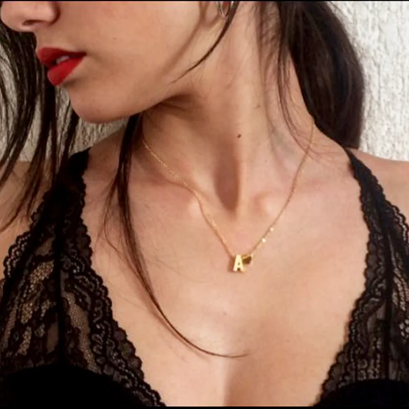 Lagemisay Simple Heart 26 Letters Gold Pendant Necklace For Women 2020 New Love Chain Necklaces Fashion Choker Jewelry wholesale
Lagemisay Simple Heart 26 Letters Gold Pendant Necklace For Women 2020 New Love Chain Necklaces Fashion Choker Jewelry wholesale