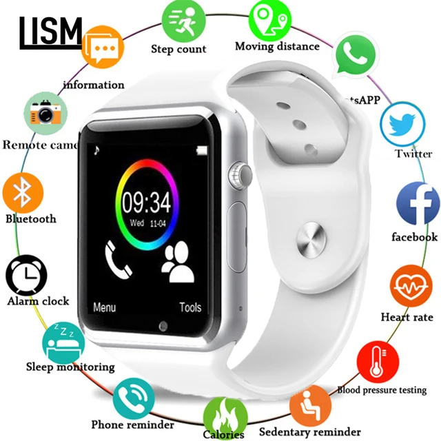 NEW A1 WristWatch Men Women Kid Bluetooth Smart Watch Sport Pedometer With SIM Camera Smartwatch for Android PK iwo 8 DZ09 watch
NEW A1 WristWatch Men Women Kid Bluetooth Smart Watch Sport Pedometer With SIM Camera Smartwatch for Android PK iwo 8 DZ09 watch