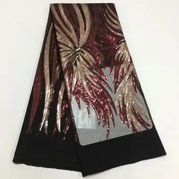 2019 Beautiful Wine Red Gold 3 D Lace Applique Flower Nigerian Lace Fabric With Sequins Sell Well Hign Quality Lace Trim Dress
2019 Beautiful Wine Red Gold 3 D Lace Applique Flower Nigerian Lace Fabric With Sequins Sell Well Hign Quality Lace Trim Dress
