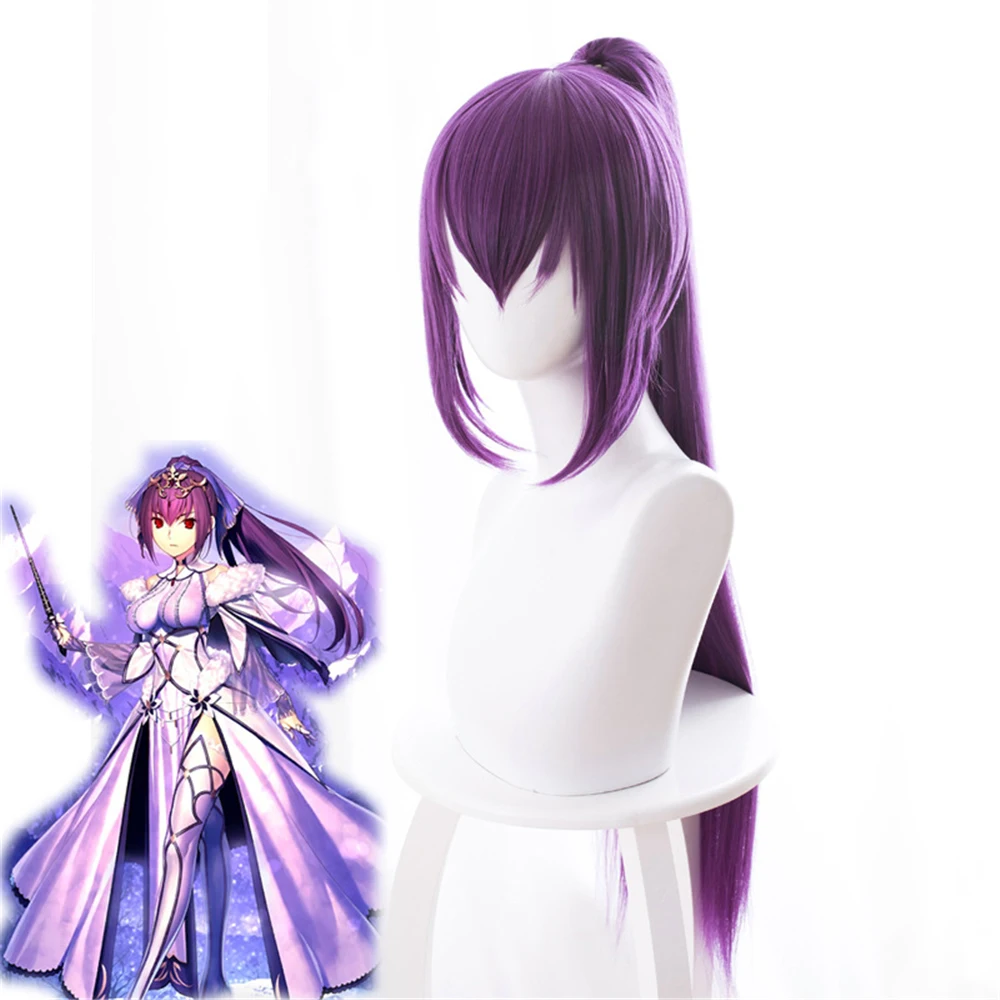 Game Fate Grand Order Lancer Scathach Cosplay Wigs Purple Long Straight Heat Resistant Synthetic Hair Perucas with Horsetail
Game Fate Grand Order Lancer Scathach Cosplay Wigs Purple Long Straight Heat Resistant Synthetic Hair Perucas with Horsetail