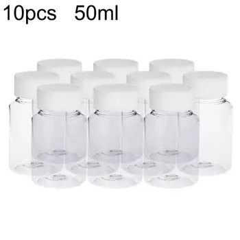 10Pcs 50ml Clear Chemical Bottles Medicine Tablet Dispenser Storage Container Empty Pill Box Plastic Transparent Pill Case
10Pcs 50ml Clear Chemical Bottles Medicine Tablet Dispenser Storage Container Empty Pill Box Plastic Transparent Pill Case