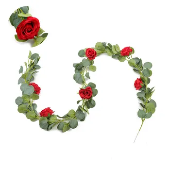 New Style Eucalyptus Leaves Artificial Plant Eucalyptus Rattan with Fruit Ivy Vine Home Wedding Decoration
New Style Eucalyptus Leaves Artificial Plant Eucalyptus Rattan with Fruit Ivy Vine Home Wedding Decoration