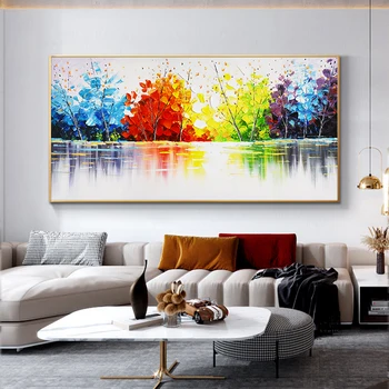 Colorful Tree OIl Painting on Canvas Landscape Painting Scandinavia Posters and Prints Cuadros Wall Art Pictures For Living Room
Colorful Tree OIl Painting on Canvas Landscape Painting Scandinavia Posters and Prints Cuadros Wall Art Pictures For Living Room