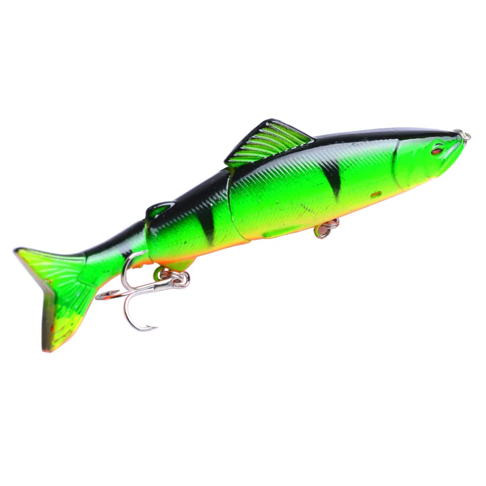 

1pcs 17.7g 125mm Fishing Wobblers Lure Wobbler Lures Bait For Fish Peche 3 Segments Minnow Swimbait Hard Baits With Steel Ball