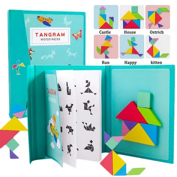 Kids Tangram Magnetic 3D Puzzle Jigsaw Tangram Thinking Training Game Baby Montessori Learning Educational Wooden Toys
Kids Tangram Magnetic 3D Puzzle Jigsaw Tangram Thinking Training Game Baby Montessori Learning Educational Wooden Toys