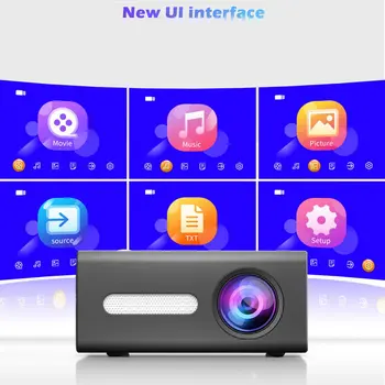 Black T300 Portable Projector High Definition Efficient LED Projector Multi Interface Home Theater Video Projector
Black T300 Portable Projector High Definition Efficient LED Projector Multi Interface Home Theater Video Projector