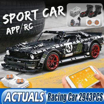 Technic MOC-22970 Mustangg 1:8 Cars APP Remote Control RTR RC Car Building Blocks Brick Fit 20102 Boy Toys Gift
Technic MOC-22970 Mustangg 1:8 Cars APP Remote Control RTR RC Car Building Blocks Brick Fit 20102 Boy Toys Gift