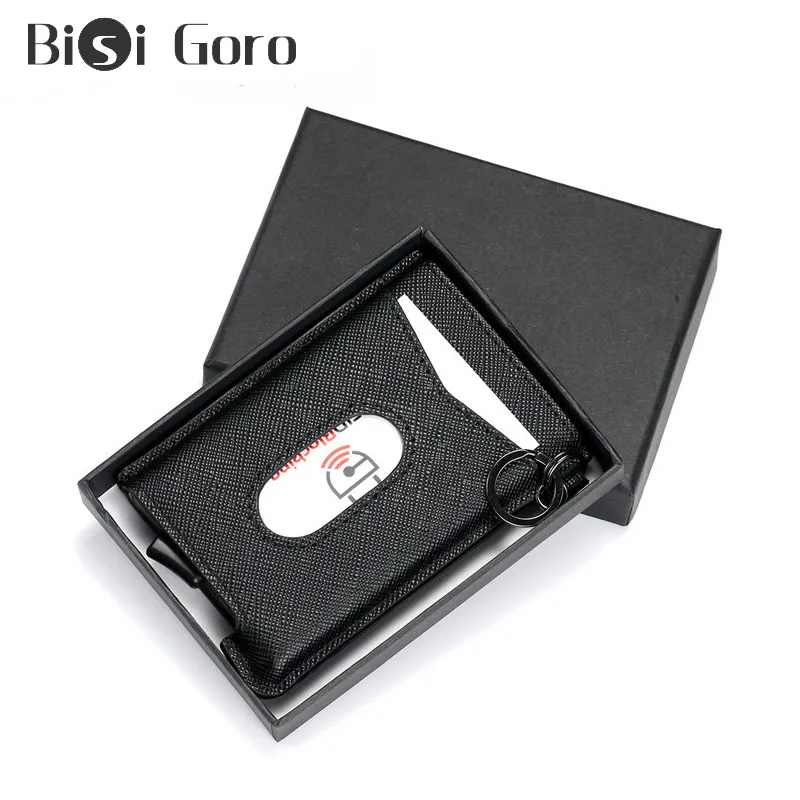 Bisi Goro RFID Blocking Credit Card Holder Anit-theft Wallet Card for Men and Women Automatic Pop-up Card Case Leather ID Holder
Bisi Goro RFID Blocking Credit Card Holder Anit-theft Wallet Card for Men and Women Automatic Pop-up Card Case Leather ID Holder