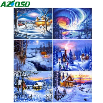 AZQSD Paint By Numbers Winter Picture Oil Painting By Numbers Landscape Hand Paint Kit Canvas Unframed 50x40cm Home Decor
AZQSD Paint By Numbers Winter Picture Oil Painting By Numbers Landscape Hand Paint Kit Canvas Unframed 50x40cm Home Decor