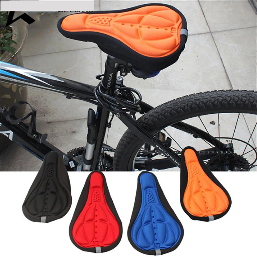Фото Чехол для велосипедного седла 4 цвета мягкий 3D чехол сиденья велосипеда удобная