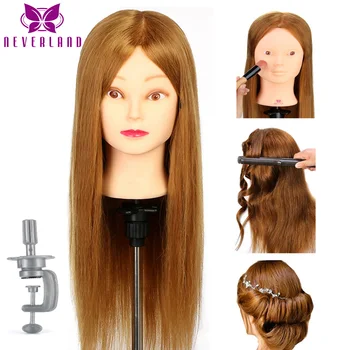 NEVERLAND Training Head with Hair Doll Head Professional Hairdressing Makeup Mannequin Head Dummy Doll Heads Hairdresses Styling 
NEVERLAND Training Head with Hair Doll Head Professional Hairdressing Makeup Mannequin Head Dummy Doll Heads Hairdresses Styling