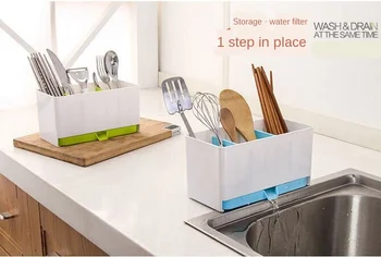 Kitchen drain tableware rack household chopsticks rack multi-function chopsticks spoon storage box
Kitchen drain tableware rack household chopsticks rack multi-function chopsticks spoon storage box