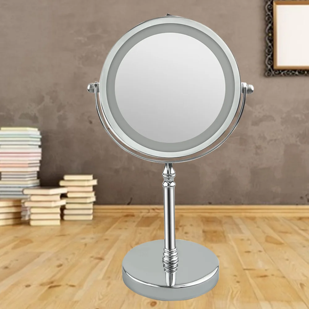 1pc Makeup Mirror 360 Degree Rotation Double Sided LED 10X Magnification Swivel Vanity Mirror for Bathroom Living Room
1pc Makeup Mirror 360 Degree Rotation Double Sided LED 10X Magnification Swivel Vanity Mirror for Bathroom Living Room
