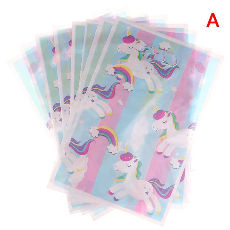 Фото 10pcs/lot Rainbow unicorn gift bags return baby shower party decorations loot new style candy | Дом и сад
