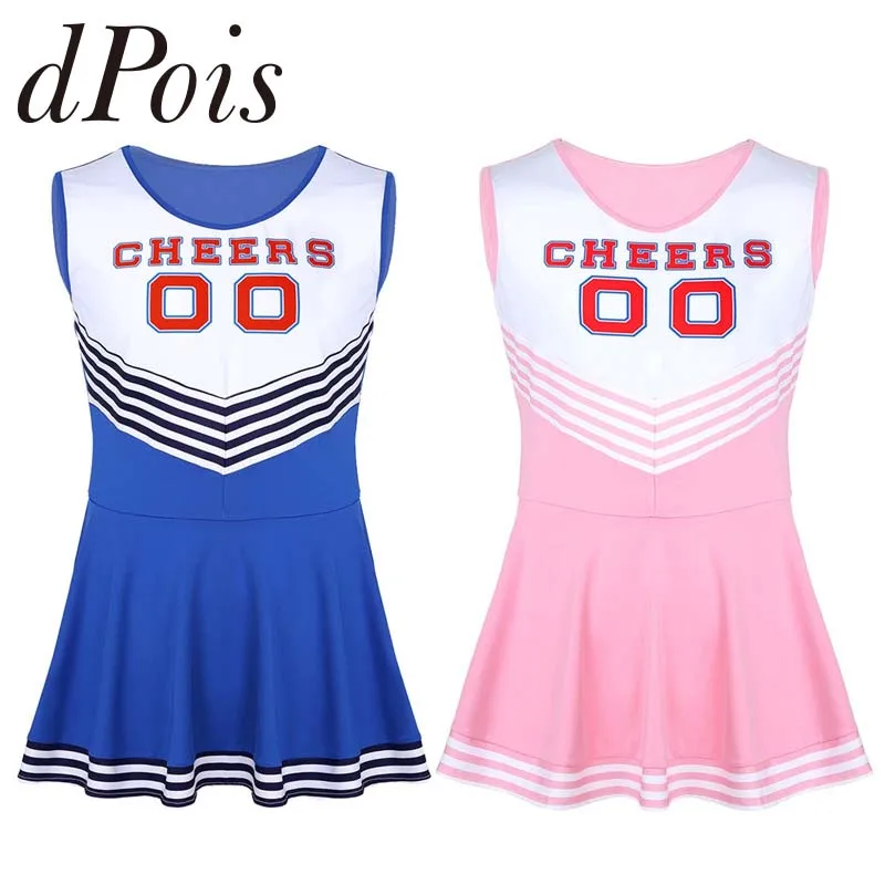 Mens Charming Cheerleader Uniforms Stage Cheerleading Costume Dress Scoop Neck Sleeveless Pleated Mens Sissy Fancy Short Dress
Mens Charming Cheerleader Uniforms Stage Cheerleading Costume Dress Scoop Neck Sleeveless Pleated Mens Sissy Fancy Short Dress