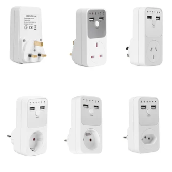 Kitchen Timer Outlet AU UK FR BR EU Plug Intelligent Countdown Time Setting Switch Socket Dual USB Charger Adapter 230V
Kitchen Timer Outlet AU UK FR BR EU Plug Intelligent Countdown Time Setting Switch Socket Dual USB Charger Adapter 230V