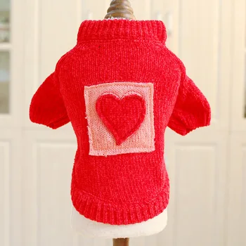 Heart Pattern Red Dog Sweater For Small Dogs Chihuahua Yorkshire Warm Puppy Clothes Pet Sweaters Winter Christmas Clothing Pug 2
Heart Pattern Red Dog Sweater For Small Dogs Chihuahua Yorkshire Warm Puppy Clothes Pet Sweaters Winter Christmas Clothing Pug 2