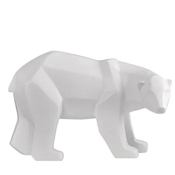 Nordic Geometric Polar Bear Statue Animal Abstract Sculpture Resin Crafts Ornaments Home Office Desktop Decoration Birthday Gift
Nordic Geometric Polar Bear Statue Animal Abstract Sculpture Resin Crafts Ornaments Home Office Desktop Decoration Birthday Gift