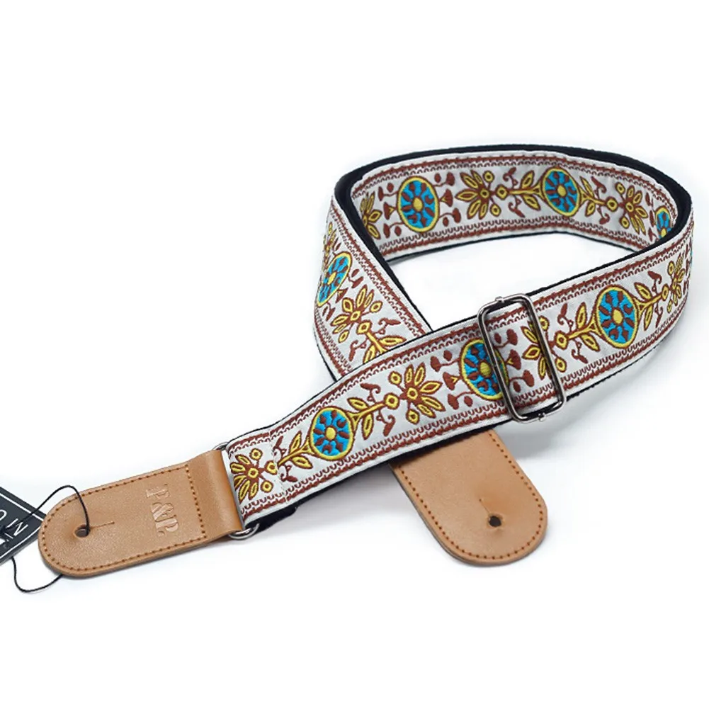 Stylish Embroidered Guitar Strap, Retro Inspired Pattern, Adjustable Length, Suitable for Electric, Acoustic, and Bass Guitars
Stylish Embroidered Guitar Strap, Retro Inspired Pattern, Adjustable Length, Suitable for Electric, Acoustic, and Bass Guitars