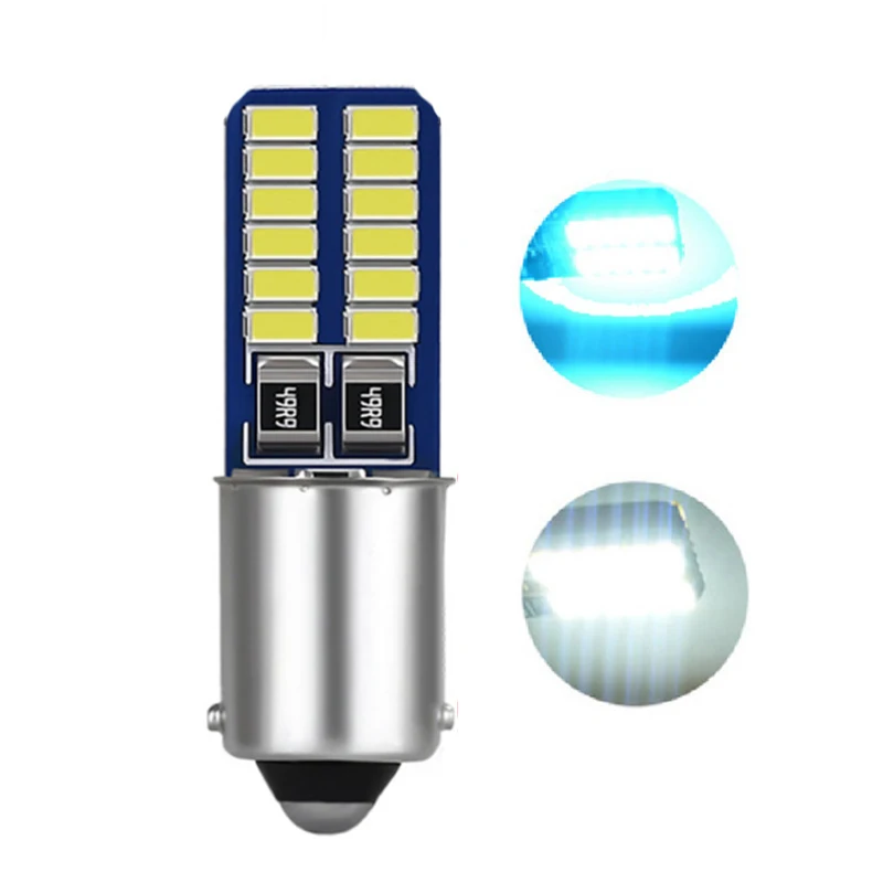100pcs BA9S T4W Canbus Car Clearance Light Auto Reading Lights Bulb Car Interior Lamp Bulb 3014 24SMD White Ice Blue DC12V
100pcs BA9S T4W Canbus Car Clearance Light Auto Reading Lights Bulb Car Interior Lamp Bulb 3014 24SMD White Ice Blue DC12V