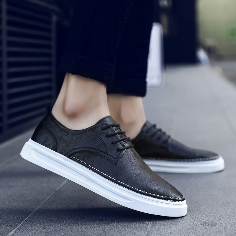 Men Leather Shoes Mens lace up outdoor Comfortable Leather sewing Moccasins Driving Shoes Elevator Shoes For Men Footwear
Men Leather Shoes Mens lace up outdoor Comfortable Leather sewing Moccasins Driving Shoes Elevator Shoes For Men Footwear