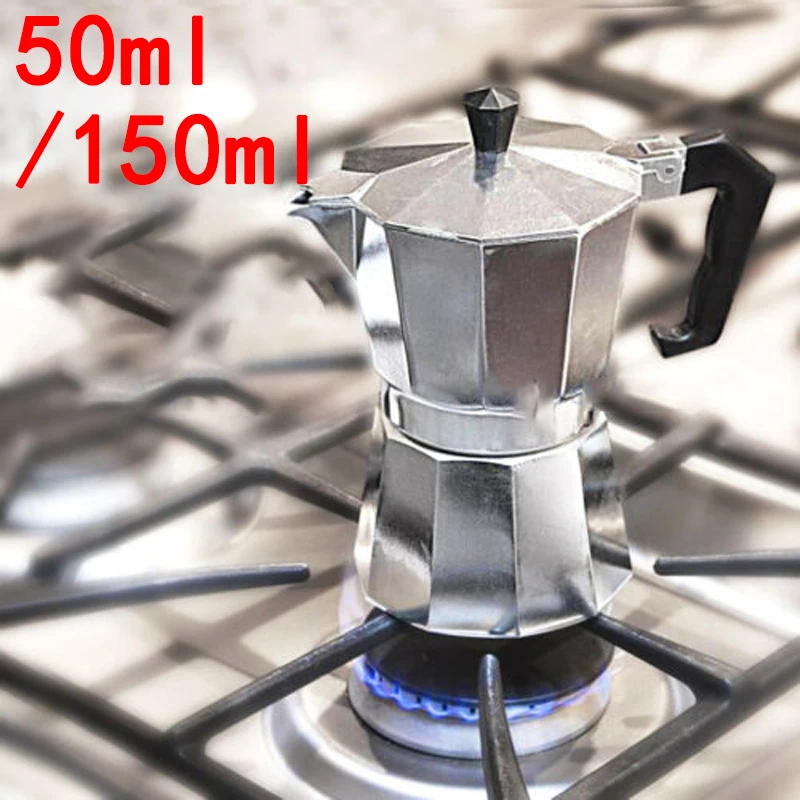 Aluminum Coffee Maker Octagonal Strove Pot Espresso Mocha Coffee Maker Moka1 or 3 Cup Cafe Kitchen Accessories
Aluminum Coffee Maker Octagonal Strove Pot Espresso Mocha Coffee Maker Moka1 or 3 Cup Cafe Kitchen Accessories