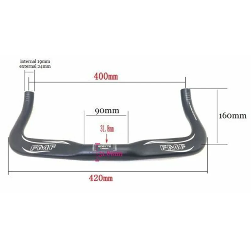 Road Bike Racing Time//Triathlon Bullhorn Bar 31.8 400mm Handlebar silver black