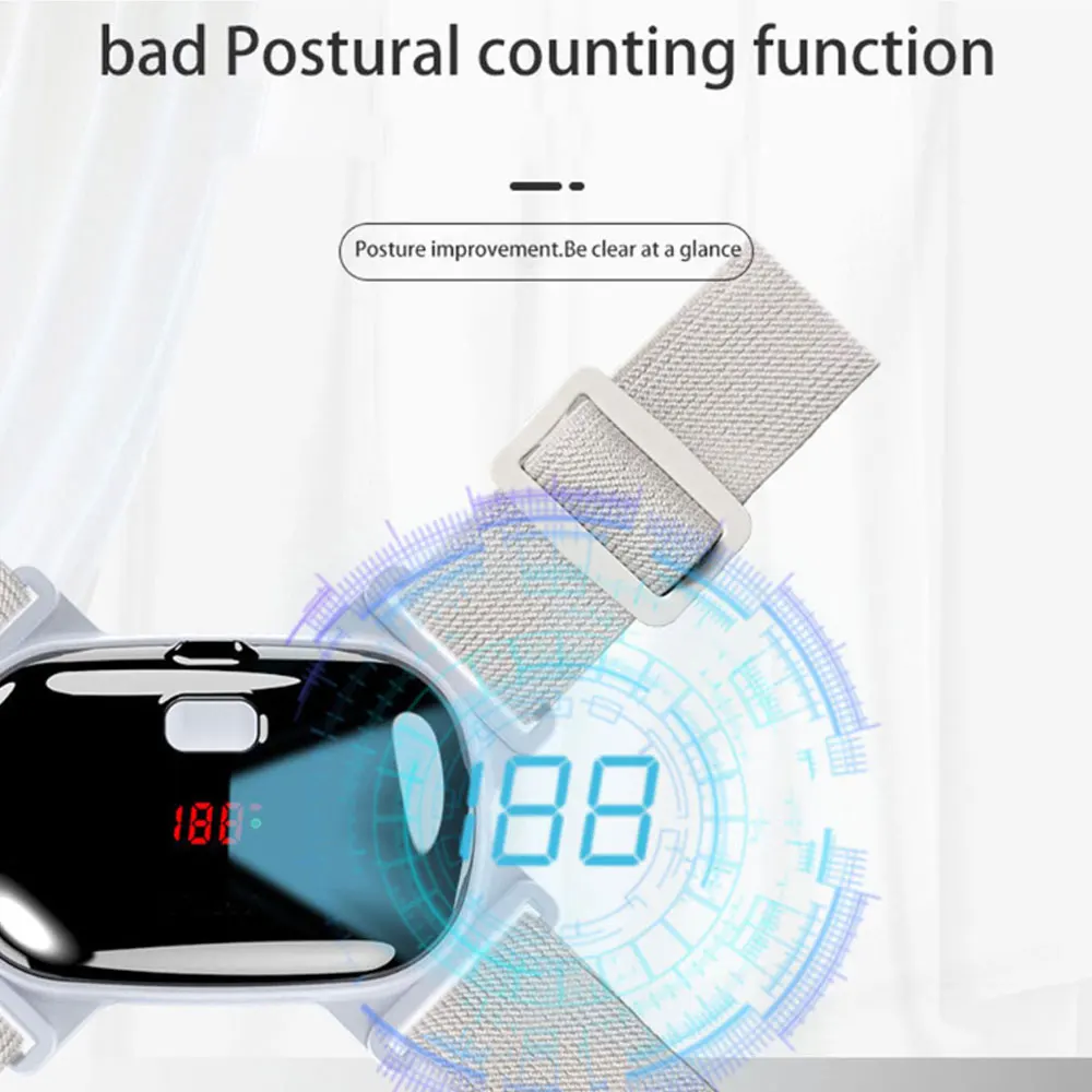 LED Adjustable vibration Back Posture Corrector Back Intelligent Brace Support Belt Shoulder Training Belt Correction Spine
LED Adjustable vibration Back Posture Corrector Back Intelligent Brace Support Belt Shoulder Training Belt Correction Spine