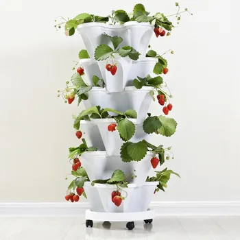 PP Three-dimensional Flower Pot Strawberry Basin Multi-layer Superimposed Cultivation Pot Vegetable Melon Fruit Planting Pot
PP Three-dimensional Flower Pot Strawberry Basin Multi-layer Superimposed Cultivation Pot Vegetable Melon Fruit Planting Pot
