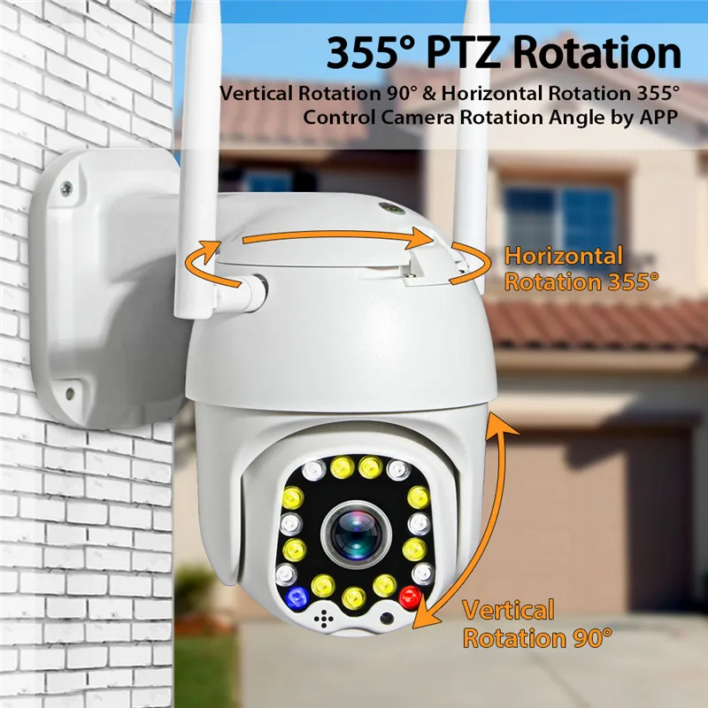 1080P PTZ Wifi Camera Outdoor Auto Tracking Speed Dome Wifi Wireless CCTV Camera Security Surveillance Camera Waterproof Camera
1080P PTZ Wifi Camera Outdoor Auto Tracking Speed Dome Wifi Wireless CCTV Camera Security Surveillance Camera Waterproof Camera